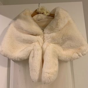 Faux fur cover up - like new